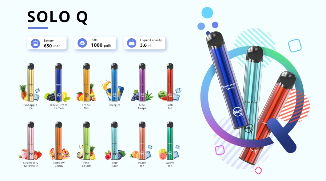 Best Price Vapeman Disposable Vape Electronic Cigarette Vapeman Solo Q Vape Disposable Vapes Solo X 1500puffs