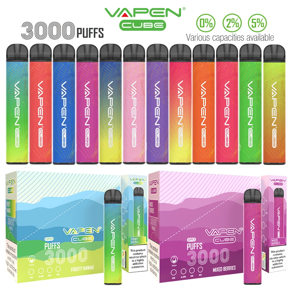 New Arrival 3000puffs Disposable Electronic Cigarette Vapen Cube Vape E Cigarette