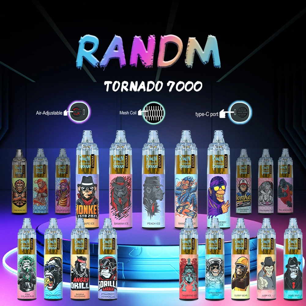 Randm Tornado Disposable Vape Pen Electronic Cigarettes Device 1000mAh Battery 14ml Pods Empty Original 7000puffs Vape