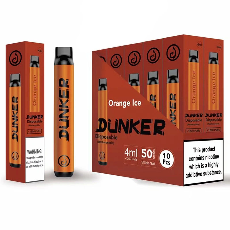 Fast Dilivery Dunker 2ml of E-Liquid Disposable Vape 1200puffs 10 Flavors Disposable Vape Pen